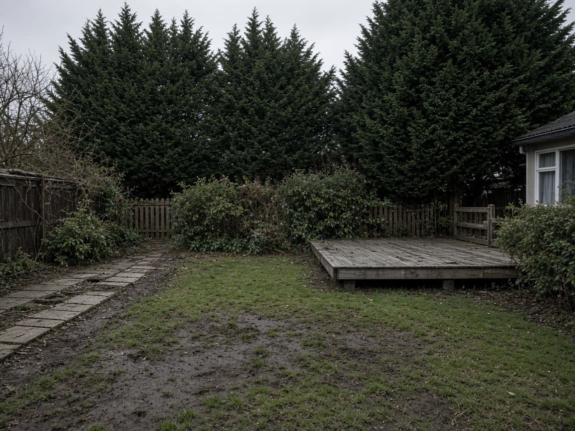 Natural family garden, existing condition